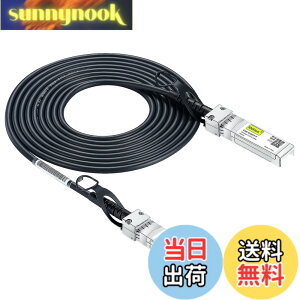 �y���������z10Gtek 10G SFP+ �P�[�u��, SFP+ DAC Twinax�P�[�u��, Cisco SFP-H10GB-CU3M�A Meraki�AUbiquiti UniFi�AMikrotik�AFortinet�A Netgear�AD-Link�ASupermicro�ATP-Link�Ȃǌ݊�, 3m