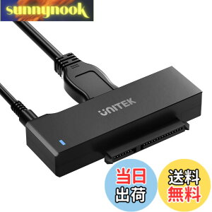 �y���������zUnitek SATA to USB3.0�iUSB-A+USB-C�j�ϊ��P�[�u�� 2.5 3.5�C���` HDD/SSD 12V/2A�d���A�_�v�^�t��