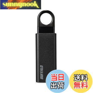 �y���������z�o�b�t�@���[ BUFFALO �m�b�N�X���C�h USB3.1(Gen1) USB�������[ 64GB �u���b�N RUF3-KS64GA-BK
