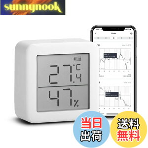 �y���������z�yWorks with Alexa�F��zSwitchBot �����x�v �f�W�^�� �X�}�[�g�Ɠd �����x �X�C�X���Z���T�[ �X�}�z�ŉ��x���x�Ǘ� �~�J �M���Ǒ΍� �A���[���t�� �O���t�L�^ Alexa�AGoogle home�AHomePod
