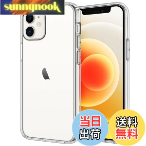 �y���������zJETech iPhone 12 mini�p �P�[�X ���΂ݖh�~ (�N���A)