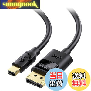 �y���������zCable Matters 8K �o���� Mini DisplayPort DisplayPort 1.4 �P�[�u�� 1.8m �u���b�N