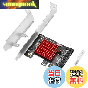 �y���������zELUTENG SATA ���݃{�[�h 6Gbps���x pcie sata ���� 2�|�[�g sata ���� �g���J�[�h PCI Express x1 X4 X8 X16�p ��^/���^�V���[�V���g�p�ł� Windows10/8/7/Vista�ȂǑΉ� SATA expansion board 2ports