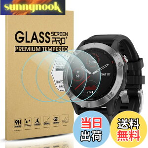 �y���������z�y3���Z�b�g�zSuoman for Garmin Fenix 6 / 6 Pro / 6 Sapphire / 6 Pro Solar �ی�t�B���� 9H�d�x �y�� ���^ �w�� �C�A�h�~ �����ߗ� �t�H�b�V�� for Garmin Fenix 6 �t�B����