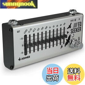 【送料無料】Donner イコライザー EQシーカー 10バンド EQ Equalizer エフェクター イコライザー ギターエフェクター ペダル (EQ Seeker) グレー