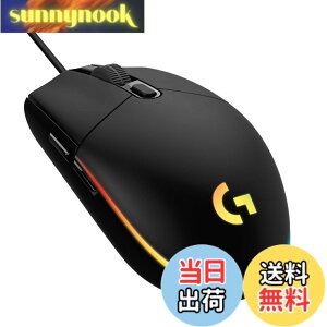 �y���������zLogicool G �Q�[�~���O�}�E�X G203 �L�� �Q�[�~���O �}�E�X USB �ڑ� G203-BK �y�� 85g LIGHTSYNC RGB 6�v���O�����{�^�� �u���b�N PC windows mac �������K�i �y �t�@�C�i���t�@���^�W�[ XIV ��