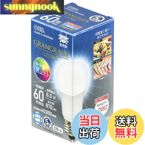 �y���������z�I�[���d�@ LED�d�� E26 60�`���� �����F LDA8D-G AG6/RA93 06-3863 OHM