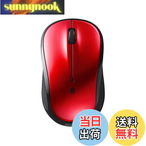 �y���������z�o�b�t�@���[ �}�E�X Bluetooth LED �É� 3�{�^�� ���b�h �d�r�������ő�450�� BSMBB105RD