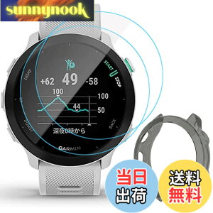 �y���������zMiimall�y�J�o�[+�t�C����*2�z�Ή�Garmin(�K�[�~��) ForeAthlete 55/ForeAthlete 158 �P�[�X TPU�ގ� �K�[�~�� ForeAthlete 55 �t�B���� �����h�~ Garmin ForeAthlete 158 �J�o�[ �w��h�~ �ȒP�\�t �y�� ��