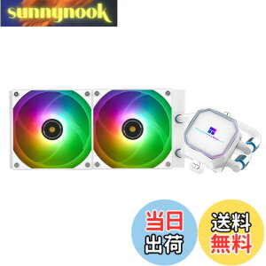 �y���������zThermalright Frozen Prism 240 White ARGB �t�� CPU ���N�[���[ 120 mm ARGB PWM �t�@���A240 �����d�l�A�R���s���[�^�[���N�[���[ AMD/AM4/AM5,INTEL 1700/1150/1151/1200/2011 �̂��߂�