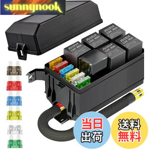 �y���������zKILIGEN 12V �����[�{�b�N�X�ƃq���[�Y 5 �s�� JD1914 40A �����[ 5 �� 4 �s�������[ 6 ATC/ATO �u���[�h�q���[�Y 1 �t���A�����ԁA�g���b�N�A�����ԁA�}�����{�[�g�p�̖h�����j�o�[