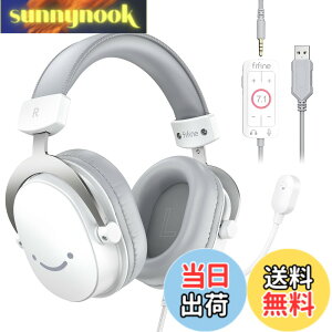 �y���������zFIFINE �Q�[�~���O�w�b�h�Z�b�g 3.5mm/USB�L���ڑ� PC/�X�}�z/Switch/PS4/PS5�ɑΉ� �z�M/�����p �� H9W