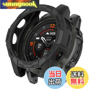 �y���������zSHEAWA for Garmin�K�[�~�� Fenix 7 Pro �P�[�X �J�o�[ �ی�P�[�X �݊��i Epix Pro 47mm TPU�S�� �ی�J�o�[ �ϏՌ� �A�N�Z�T���[ (�u���b�N)