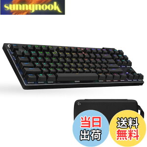 �y���������zLogicool G PRO X TKL LIGHTSPEED ���C�����X �Q�[�~���O�L�[�{�[�h �e���L�[���X GX�X�C�b�` ���j�A ���J�j�J�� �L�[�{�[�h Bluetooth �É� ���{��z�� LIGHTSYNC RGB ���E���P�[�u�� �u���b�N 