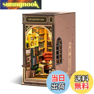 �y���������zROBOTIME �u�b�N�k�b�N �L�b�g DIY ���̃p�Y�� �N���t�g �ؐ�����L�b�g �~�j�`���A �h�[���n�E�X �L�b�g �u�b�N�X�^���h �g�ݗ��Ė{�I���� LED�X�C�b�`���O���C�g �~�j�`���A�n
