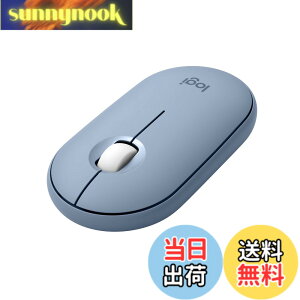�y���������z���W�N�[�� ���C�����X�}�E�X PEBBLE MOUSE2 M350sBL ���^ �É� Bluetooth Logi Bolt �}�E�X ���� ���C�����X ���E�Ώ� Easy-Switch 4000dpi �d�r����24�P�� windows mac Chrome Android iPad M350 �u���[ ����