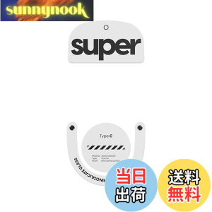�y���������zSuperglide2(Type C) �}�E�X�\�[�� for Logicool G PRO X SUPERLIGHT 2 �}�E�X�t�B�[�g [ �����K���X�f�� ���E���h�G�b�a���H ���ϋv �ᖀ�C Super Smooth ] - White