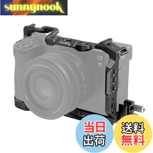 �y���������zSmallRig �J�����P�[�W�L�b�g Sony�Ή� Alpha 7C II/Alpha 7CR�Ή� �A���J�N�C�b�N�����[�X�v���[�g���� �g���� �ꕔ1/4�h-20��M2.5�l�W�ŌŒ� �r�f�I�J�����P�[�W 4422