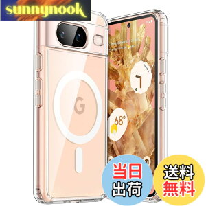 �y���������zJETech Google Pixel 8�p �}�O�l�b�g�P�[�X MagSafe�����Pixelsnap�[�d��Ή� (�N���A)