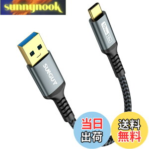 �y���������zSUNGUY USB Type C �P�[�u�� 0.15M USB3.1 Gen2 10Gbps�f�[�^�]�� �^�C�v c �����[�d USB-A to USB-C �Z�� �����b�L�R�l�N�^ Android Auto�Ή� �i�C�����҂� ���ϋv�� iPhone17/16/15�V���[�Y�AGalaxy S24 ultr
