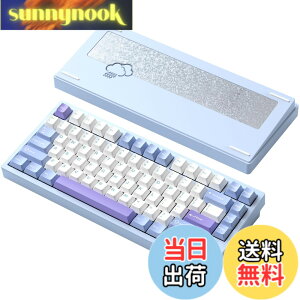 �y���������z�yWOBKEY Rainy 75�L�[�{�[�h�z�J���̂悤�ȑŌ��� ���J�j�J���L�[�{�[�h 3WAY�ڑ� OS�݊��� �z�b�g�X���b�v��VIA�̑Ή� �J�X�^�}�C�Y�� �K�X�P�b�g�f�U�C�� �A���~�j�E���f�ގg�p RG