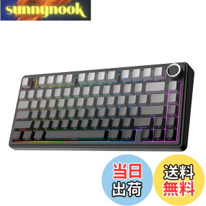 �y���������zEPOMAKER x Aula F75 �Q�[�~���O�L�[�{�[�h �K�X�P�b�g ���J�j�J���L�[�{�[�h 5�w�p�b�h���m�u�t�� 75% ���C�����X
