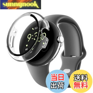 �y���������zGoogle pixel watch3 45mm �p �P�[�X �J�o�[ �K���X�t�C������̌^�P�[�X �yNOUKAJU�z PC+�����K���X�t �ی� �J�o�[ ��̌^ �S�ʕی� �����^ �����ȒP �ϏՌ� �����ߗ� �J�o�[ �Ռ��z�� �h