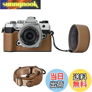 �y���������zVOVMOEYA �J�����P�[�X For Olympus OM-5/OM-D E-M5 III�COM-5�{�f�B�P�[�X For Olympus E-M5 III�J�����P�[�X OM5 �J�����ی�J�o�[ PU���U�[ D��l�W���t�� ��ʊJ�� �d�r���� �S�ʕی� �X�g���b�v