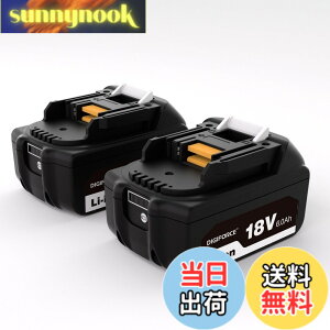 �y���������zDIGIFORCE �}�L�^ 18V/10.8V/14.4V/40V �o�b�e���[ �݊� BL1860B/BL1830B/BL1030B/BL1460B 10.0h/6.0Ah/3.0Ah ���{���[�J�[ ��e�� �|���@ �d���H��p �F�F�u���b�N�A�T�C�Y�F�y2�Z�b�g�z