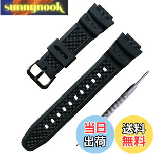�y���������z���o�[ �E�H�b�` �o���h PU �X�g���b�v �r���v�x���g �R���p�`�u�� For Casio AQ-S810W SGW-300H MRW-200H AE-1000W W-S200H W-735H AEQ-110W �ɓK������ (�u���b�N(������)) �F�F�u���b�N(������)