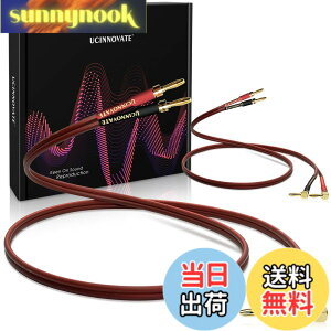 �y���������zUCINNOVATE 2 Pack 13/14 AWG Copper Speaker Wire with Banana Plugs �F�FSpeaker Cable with Banana Plugs�A�T�C�Y�F2m
