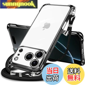 �y���������zNISIILNG iPhone �p �P�[�X �N���A �V�����_�[ �����ӂ��� �P�[�X �R�t�� �c/�� 2WAY �F�F�u���b�N�A�T�C�Y�FiPhone 18 Pro / 17 Pro