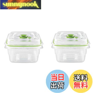 �y���������zFoodSaverJapan �y�����z �t�[�h�Z�[�o�[�^��t���b�V���{�b�N�X �F�F�N���A�A�T�C�Y�F1200ml2��