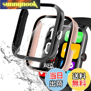 �y���������zredmi watch6 �P�[�X �F�F�u���b�N+�s���N�A�T�C�Y�FVialove KW105-G01(�u���b�N+�s���N)