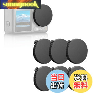 �y���������z�����Y�L���b�v 6�� For DJI Osmo Action 4/Action 3/Action 5 pro �A�N�Z�T���[ �ėp �����Y�J�o�[ ���h�~ �h�o ����h�~ �����Y �p �ی�J�o�[ �F�F�u���b�N