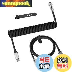 �y���������z�y����8000Hz�Ή��z ATTACK SHARK �Q�[�~���O�L�[�{�[�h�p�R�C���P�[�u�� USB Type-C�ڑ� ����x�� �F�F�u���b�N�A�T�C�Y�FPRO