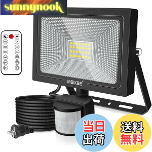 �y���������zMEIKEE �Z���T�[���C�g ������ 10W 20W 30W 50W PIR���O�Z���T�[ �t���b�h���C�g ���O �l���Z���T�[ �h�ƃ��C�g 6500K �����F �����P�x ���ԏ� ���֓� �q�� ���� �����̖h�Ƃ� �Ɩ���� IP