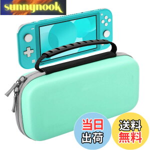 �y���������zSwitch/Switch�L�@EL/Switch Lite �P�[�X ATiC �X�C�b�` �L�������O�P�[�X ���[�o�b�O EVA�f�� �ϏՌ� �S�ʕی� �y�� �Q�[���J�[�h���[ �����^�ѕ֗� �F�FTurquoise�A�T�C�Y�FSwitchLite�p