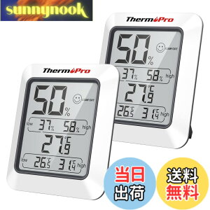 �y���������zThermoPro �T�[���v�� �����x�v �f�W�^�� ���x�v ���� �����x ��}�[�N �ō��Œቷ���x�\�� �}�O�l�b�g�t�� �~�J �M���� ���� �����΍� �T�C�Y�F�����p�����x�vTP50x2��