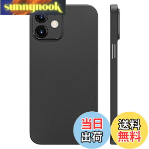 �y���������z�u0.3mm�ɔ��viPhone 12 Mini�Ή��P�[�X memumi�}�b�g���� �I���W�i���݌v �w��h�~ ���t���h�~ ���C�A���X�[�d�Ή� �l�C�P�[�X�J�o�[ �F�FMatte-Black�A�T�C�Y�FFor iPhone 12 mini( 5.4 )
