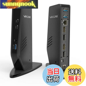 �y���������zWAVLINK USB 3.0A/type-C-�f���A�� HDMI �A�_�v�^�[ 4K�o�� �~�j�h�b�L���O�X�e�[�V���� �F�F���A�T�C�Y�F�c�u��USB-c ���j�o�[�T���h�b�L���O�X�e�[�V���� PD 65W