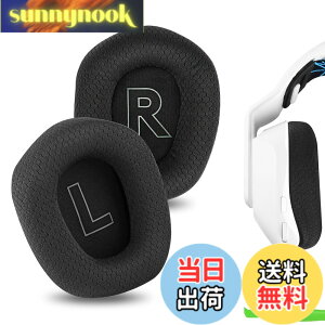 �y���������zGeekria �C���[�p�b�h Comfort �݊��� �p�b�h ���W�N�[�� Logitech G733, G535, G335 �w�b�h�z���ɑΉ� �C���p�b�h/�C���[�N�b�V����/�C���[�J�b�v (���b�V���t�@�u���b�N/�u���b�N) �F�F�u