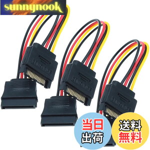 �y���������z�T���R�X SATA �d�������P�[�u�� 3�{�Z�b�g 20cm SATA 15�s�� �I�X To ���X ���w�h���C�u SSD HDD PCI-E���ɑΉ� �T�C�Y�F20 cm
