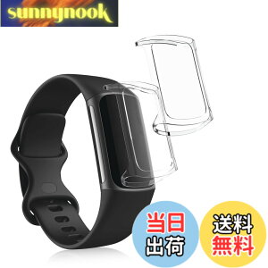 �y���������zkwmobile 2x �P�[�X Fitbit Charge 6 / Charge 5�Ή� �J�o�[ - �t���J�o�[ �V���R�� �ϏՌ� �S�̕ی� ����/���F �F�F����