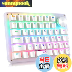�y���������zKoolertron �Ў�L�[�{�[�h �m�u�t�� �}�N���L�[�{�[�h 45�L�[ �L���ڑ� ����f�o�C�X 4���C���[ ���J�j�J�� �v���O�����\ RGB �o�b�N���C�g �J�X�^�}�C�Y�\ �~�j �V���b�g�J�b