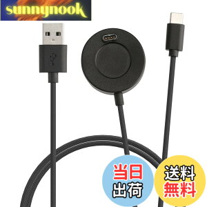 �y���������zkwmobile Garmin Vivoactive 4S 4 3 / Fenix 5 5S 5X 6 6S 6X 7 7S 7X�Ή� USB �[�d�� - �[�d�P�[�u�� USB A 2.0 / Type-C �X�y�A �`���[�W���[ - ���F �F�F�u���b�N