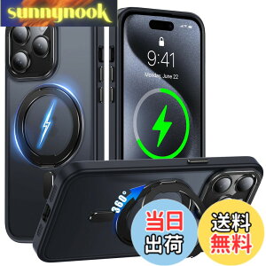�y���������ziPhone 15 Pro Max �K�p �P�[�X Magsafe�Ή� �A�C�t�H��15�v���}�b�N�X �J�o�[ 360°��]�X�^���h Uovon �X�}�z�P�[�X �A�C�z�� 15promax �g�уP�[�X ���C�����X�[�d �ԍڃz���_�[ �Ή� �X�g