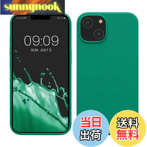 �y���������zkwmobile �X�}�z�P�[�X Apple iPhone 13�Ή� �P�[�X - �ɔ� TPU �V���R�� �}�C�N���t�@�C�o�[ �A���e�B�[�N�s���N �F�F�G�������h�O���[���A�T�C�Y�FiPhone 14