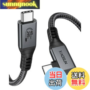 �y���������zL���^ USB4 �P�[�u�� 240W XAOSUN Thunderbolt 4�Ή� Thunderbolt 3��USB 3.2���ʌ݊� USB-IF�F�؎擾 40Gbps�f�[�^�]�� 240W 48V/5A���}���[�d USB4.0 8K@60Hz�f���o�� PD3.1�Ή� MacBook Pro/iPad Pro/Xperia�Ȃ�Type