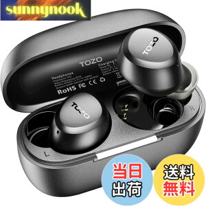 �y���������zTOZO A1 �C���z�� bluetooth ���C�����X�C���z�� ���ቹ�� �g�F�n���� ���^�y�� �}�C�N���� AI �ʘb���m�C�Y���_�N�V���� �J�X�^��EQ �A�v���Ή� �h�� �ő��32���Ԃ̘A���Đ� �Ԃ�[